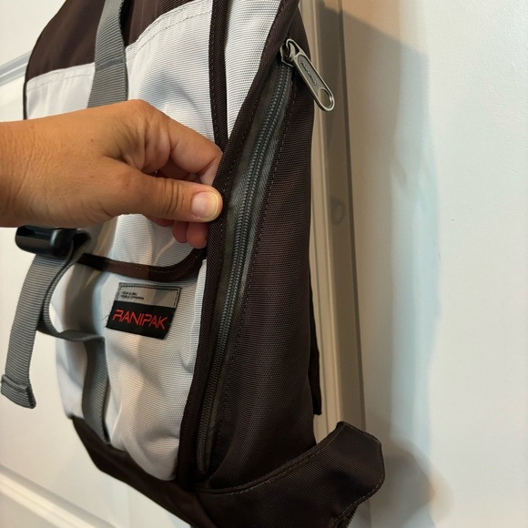 Ranipak Utility Laptop Backpack Flap Top Commute Travel Student Plum Gray - Picture 4 of 11